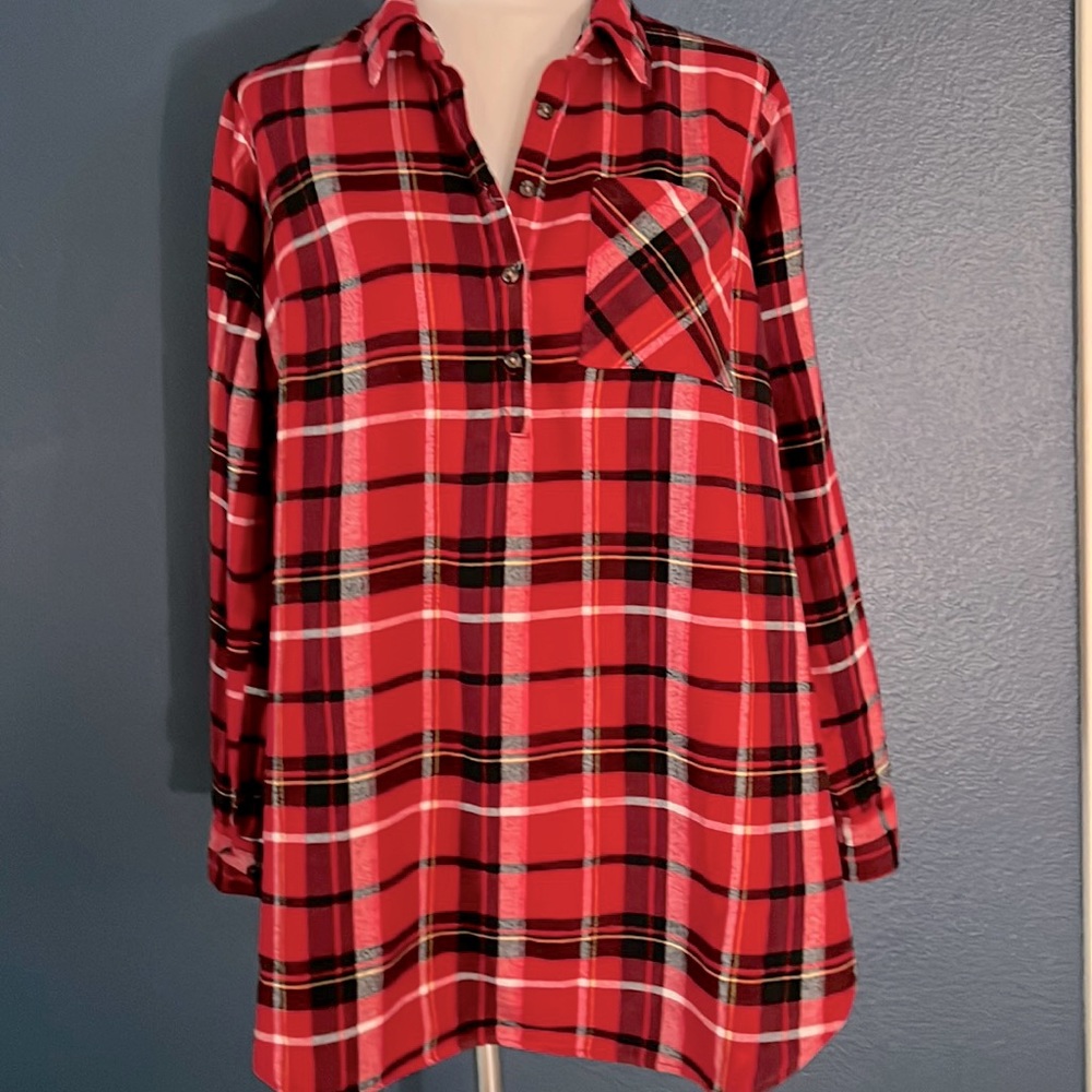ISABEL MATERNITY FLANNEL SHIRT - Picture 1 of 4